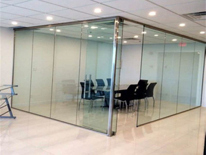 방음 사무실 유리벽