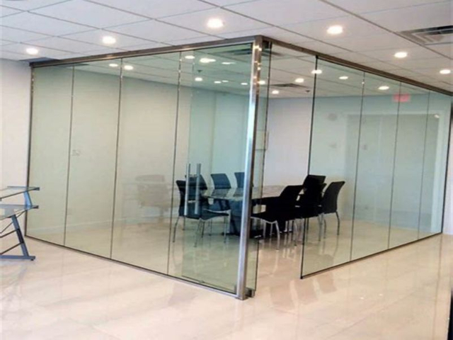 방음 사무실 유리벽
