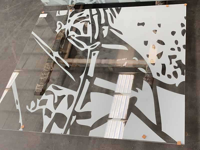 맞춤형 스크린 인쇄 강화 유리